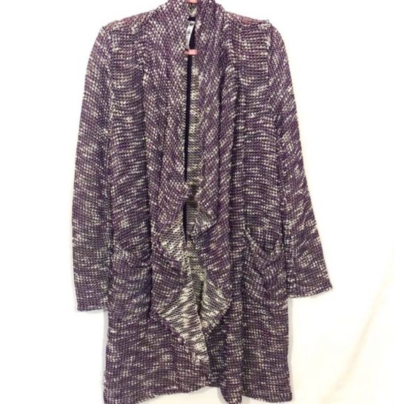 Fabletics Moscow Purple Long Wrap Cardigan - Picture 3 of 7